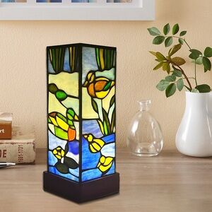 Glass Lamp,Retro bedside handmade table light,Classic home decor TD081856